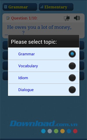 Trắc nghiệm tiếng Anh for Android