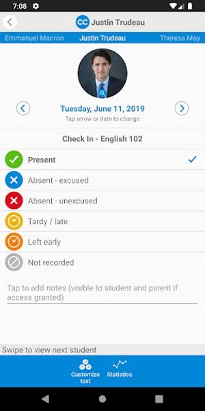 TrackCC hỗ trợ nhiều hình thức điểm danh
