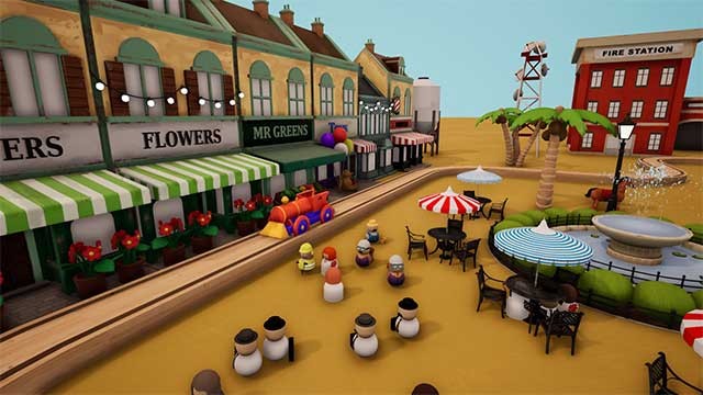 Tùy chỉnh thế giới của Tracks bằng cách thay đổi địa hình, thời tiết, hình dạng tàu,...