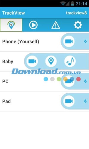 TrackView cho Android