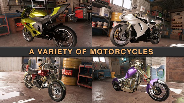 Chọn giữa nhiều chiếc mô tô khác nhau