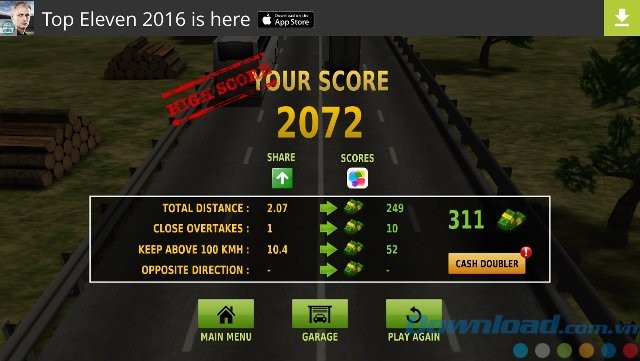 Thành tích của chặng đua