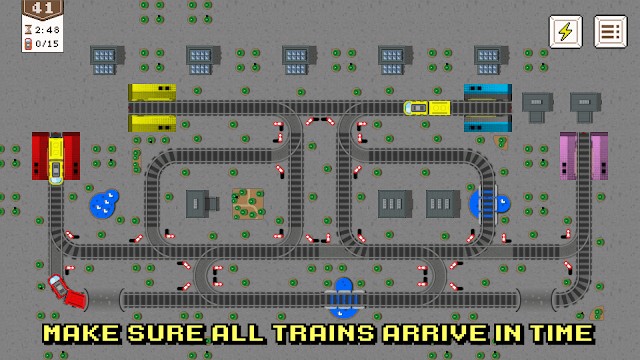 Đảm bảo tất cả các chuyến tàu đều tới ga an toàn, đúng giờ trong game Train Hero