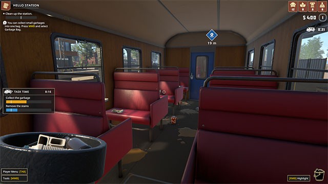 Dọn dẹp và cải tạo nhà ga cũng như toa tàu để bắt đầu đón những hành khách đầu tiên