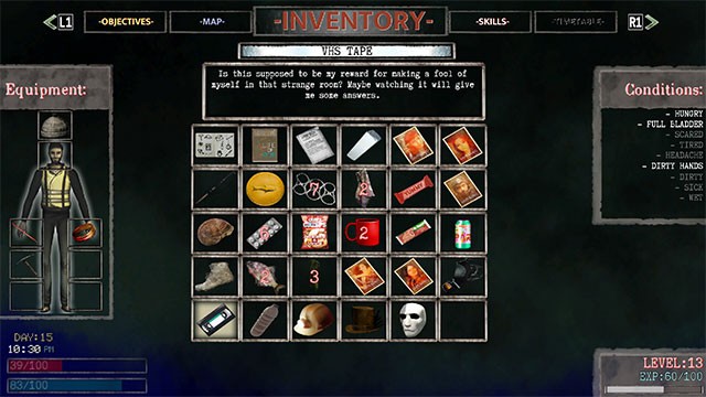 Quản lý kho đồ, mục tiêu và kỹ năng đa dạng trong khi chơi Train Watch