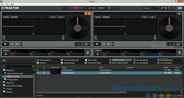 Giao diện của Traktor