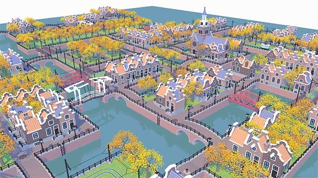 Xây dựng một thành phố nổi nơi xe điện có thể chạy xung quanh