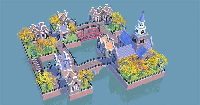 Cảnh quan thành phố được tạo ra tự động bằng cách ghép ô cạnh nhau