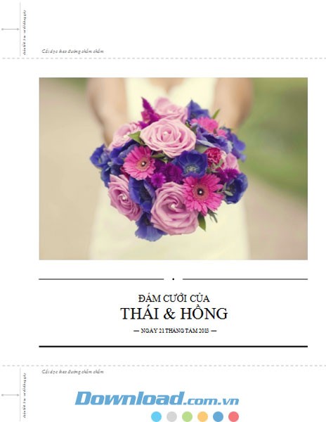 Trang trí album ảnh cưới