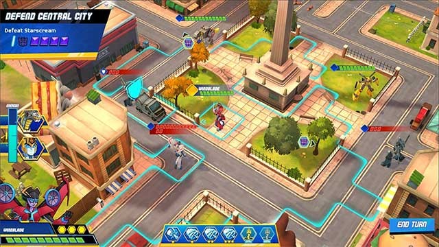 Transformers Battlegrounds là game robot biến hình sống động
