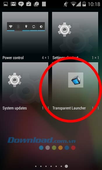 Widget Transparent Launcher