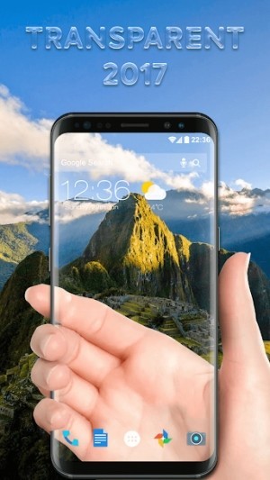 Nguyên lý là lấy hình ảnh thu được từ cẩm sau làm hình nền