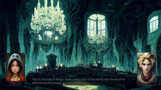 Traveler Steam có 10 chương được thiết kế theo lối chơi kể chuyện tương tác