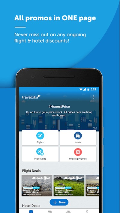 Tìm kiếm khách sạn và chuyến bay trong cùng một ứng dụng