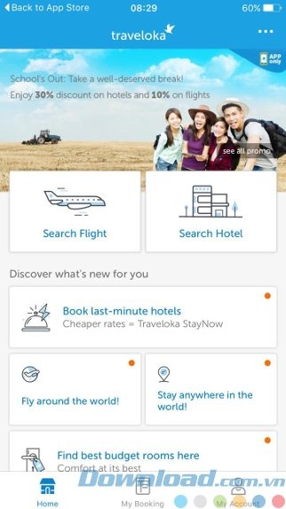 Giao diện đơn giản