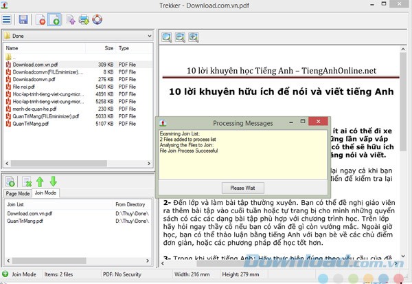 Nối file PDF