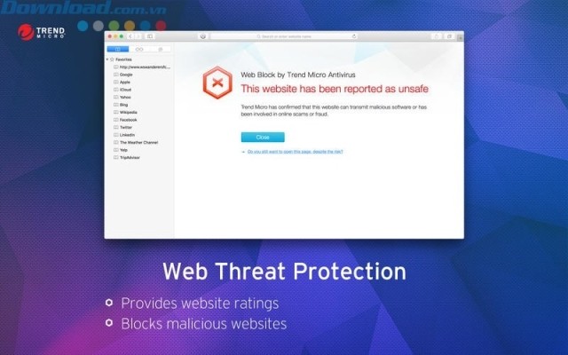 Bảo vệ khỏi các mối đe dọa web