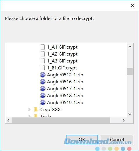 Chọn file hoặc thư mục