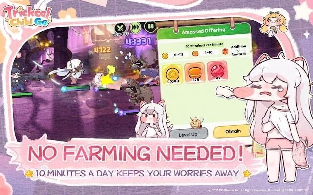 Trickcal: Chibi Go là game nhập vai đồ họa chibi với các cô nàng má phính siêu dễ thương