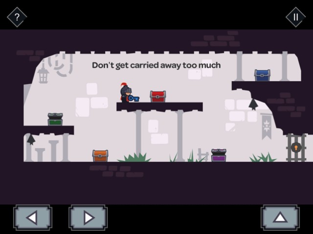 Trở thành hiệp sĩ và phiêu lưu để cứu công chúa trong game Tricky Castle