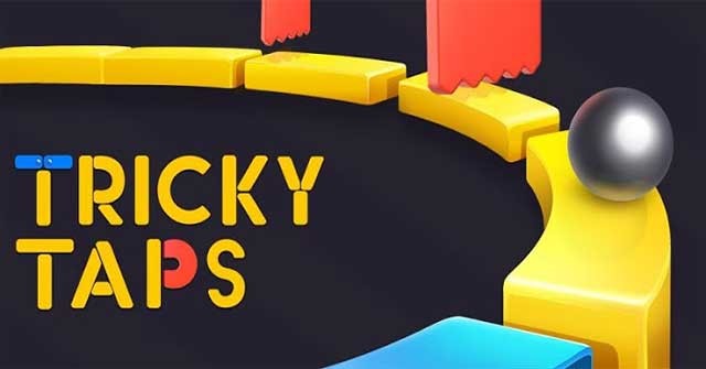 Giúp một viên bi lăn qua mọi chướng ngại vật trong game Tricky Taps