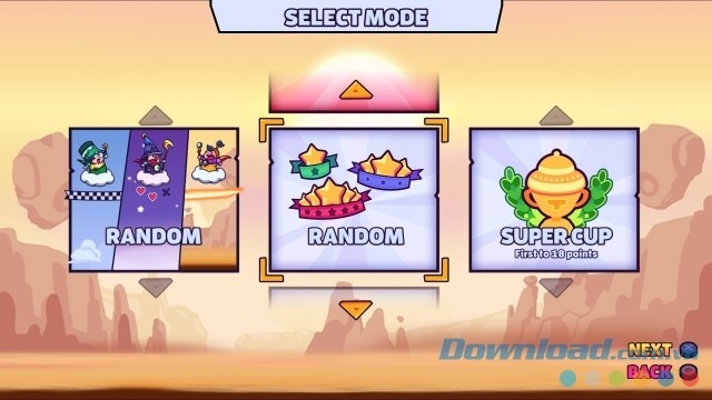 Lựa chọn chế độ chơi trong game vui cho Linux, Mac và máy tính Tricky Towers