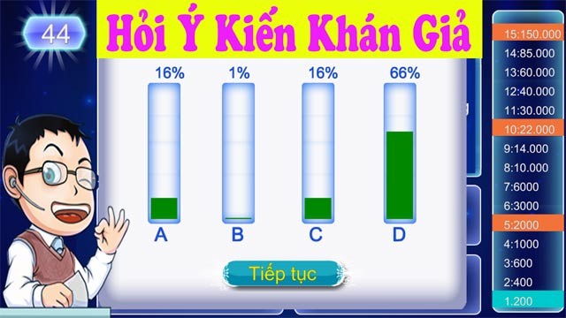 Trợ giúp hỏi ý kiến khán giả