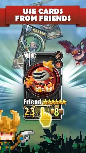 Sử dụng thẻ bài của bạn bè để củng cố liên minh