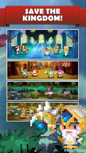 Đánh bại quái vật và giải cứu vương quốc khỏi nguy nan