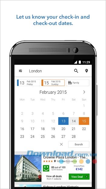 Chọn thời điểm bạn đến