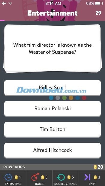 Trả lời câu hỏi trắc nghiệm