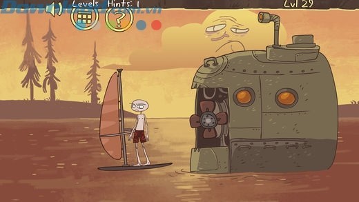 Mỗi màn chơi là một tình huống thú vị và hài hước