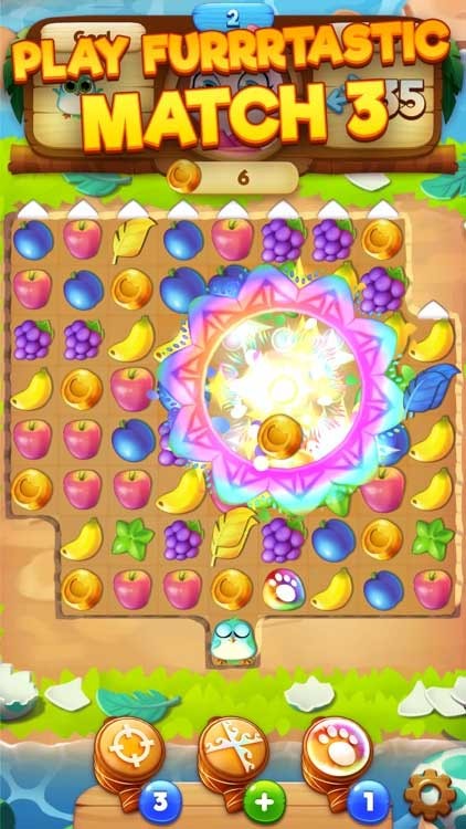 Chinh phục vô số câu đố ghép nối 3 thách thức trong Tropicats