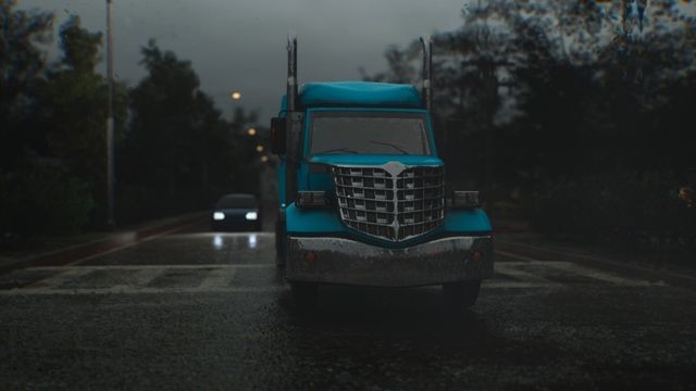 Lái xe tải chở hàng xuyên ngày đêm, trong các điều kiện thời tiết khác nhau