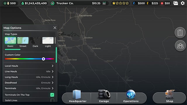 Theo dõi lộ trình xe tải thông qua bản đồ tích hợp GPS của Truck Manager Free