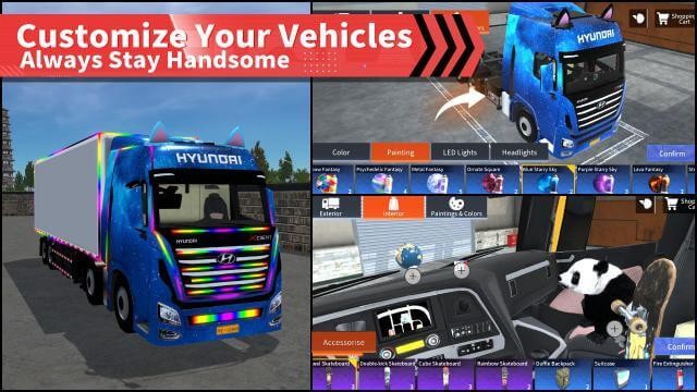 Tùy chỉnh phương tiện của bạn theo phong cách mình thích trong game Truck Simulator Online-Multiplayer