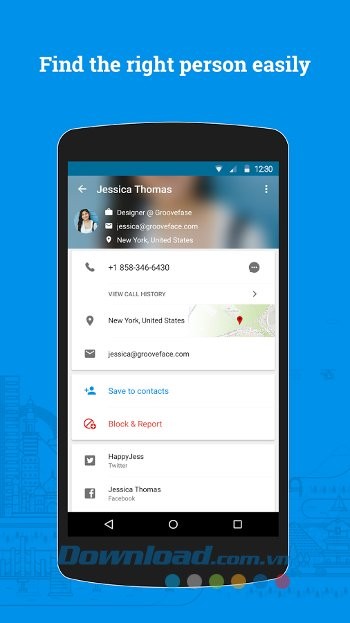Tìm kiếm danh tính của liên lạc dễ dàng với Truecaller