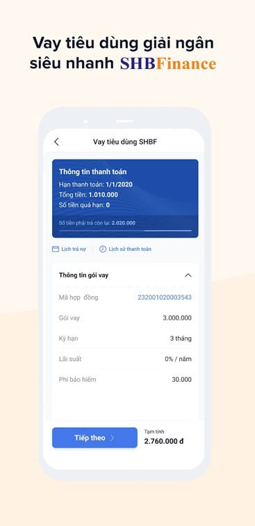 Hỗ trợ vay tiêu dùng