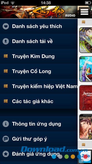 Truyện kiếm hiệp audio for iOS
