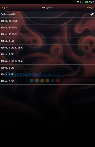 Hẹn giờ tắt truyện ma