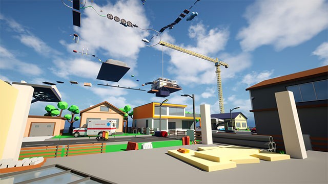 Đua xe đạp đôi qua các môi trường khác nhau với chướng ngại vật, thử thách mới lạ