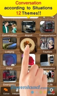 TS Translator cho Android có nhiều tình huống đàm thoại thực tế