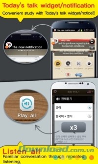 TS Translator cho Android có widget thông báo