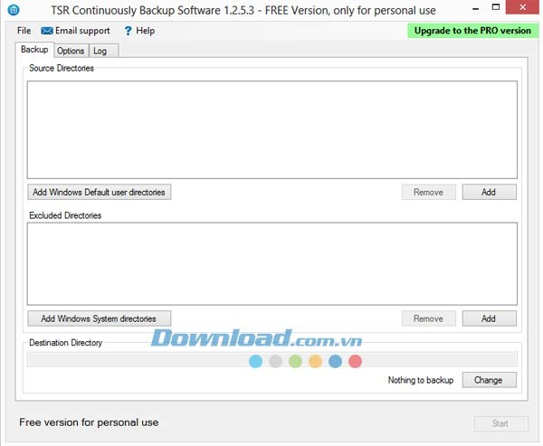 TSR Continuously Backup FREE