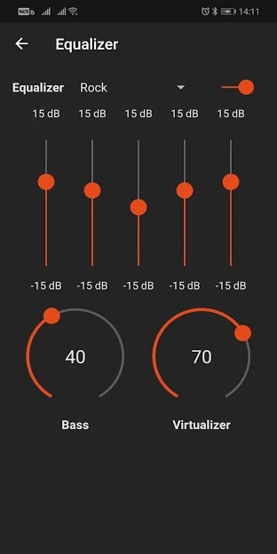 Bộ cân bằng âm thanh trong TTPod
