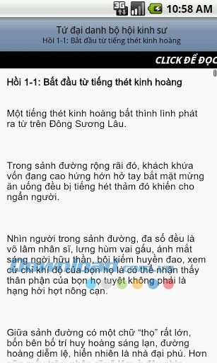 Tu dai danh bo hoi kinh su for Android