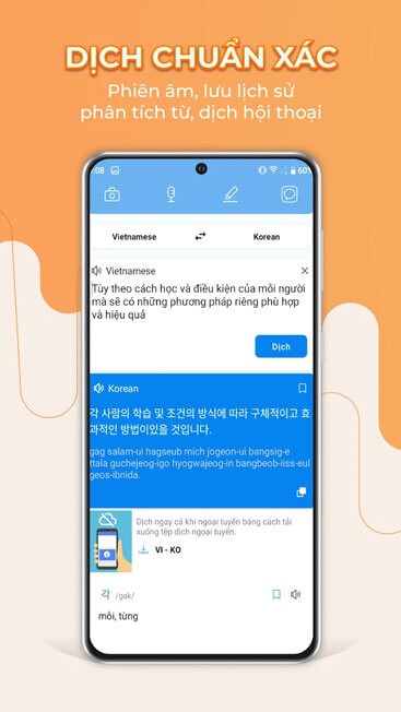 Dịch từ chuẩn xác