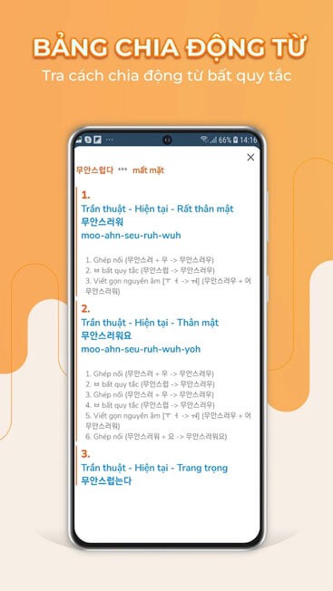 Bảng chia động từ