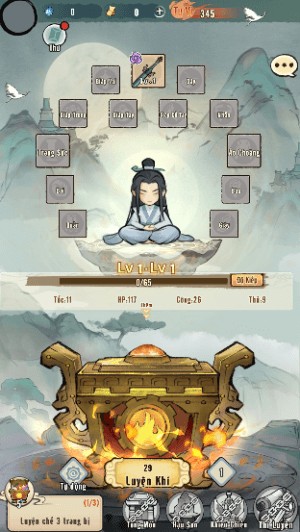 Lối chơi tu tiên theo phong cách mở rương