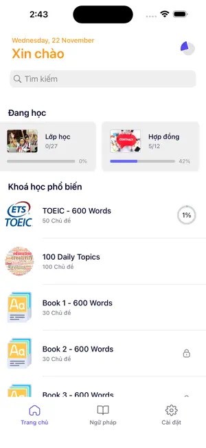 Từ vựng 123 cho iOS